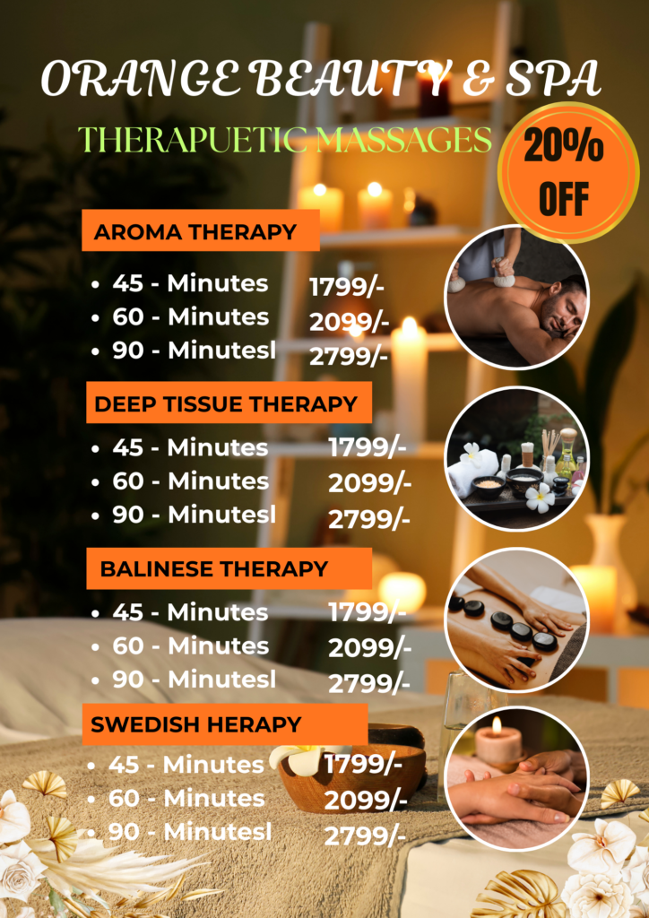 beige floral simple beauty spa menu a4